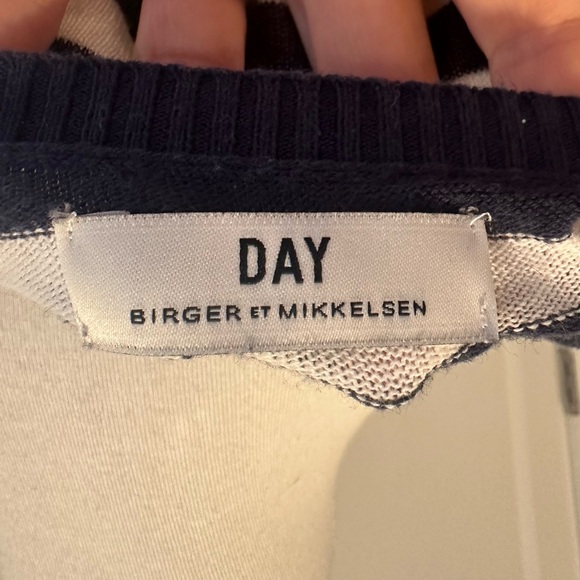 DAY BIRGER ET MIKKELSEN Navy and White Striped Sweater Dress - Picture 5 of 6
